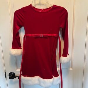 Bonnie Jean Mrs. Claus Holiday Dress - Size 7